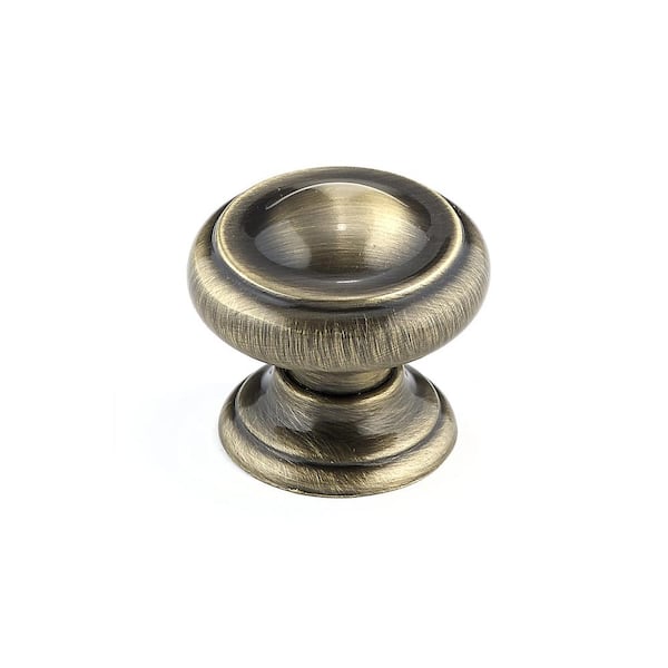 Richelieu Hardware Sutton Collection 1-3/16 in. (30 mm) Vintage Antique English Round Cabinet Knob