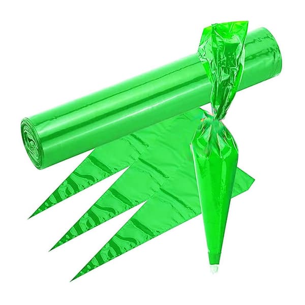 Disposable Pastry Bag 21 in. Polyethylene Blue Food Grade Icing Piping Bag with Large Capacity 50pcs Roll