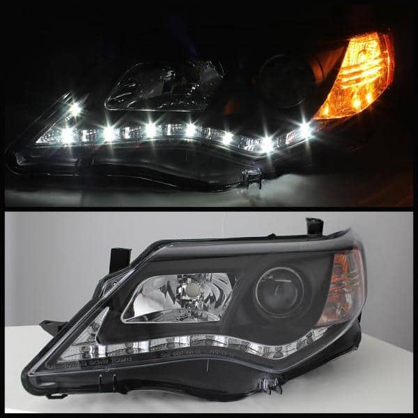 Spyder Auto Toyota Camry 12-14 Projector Headlights - DRL - Black
