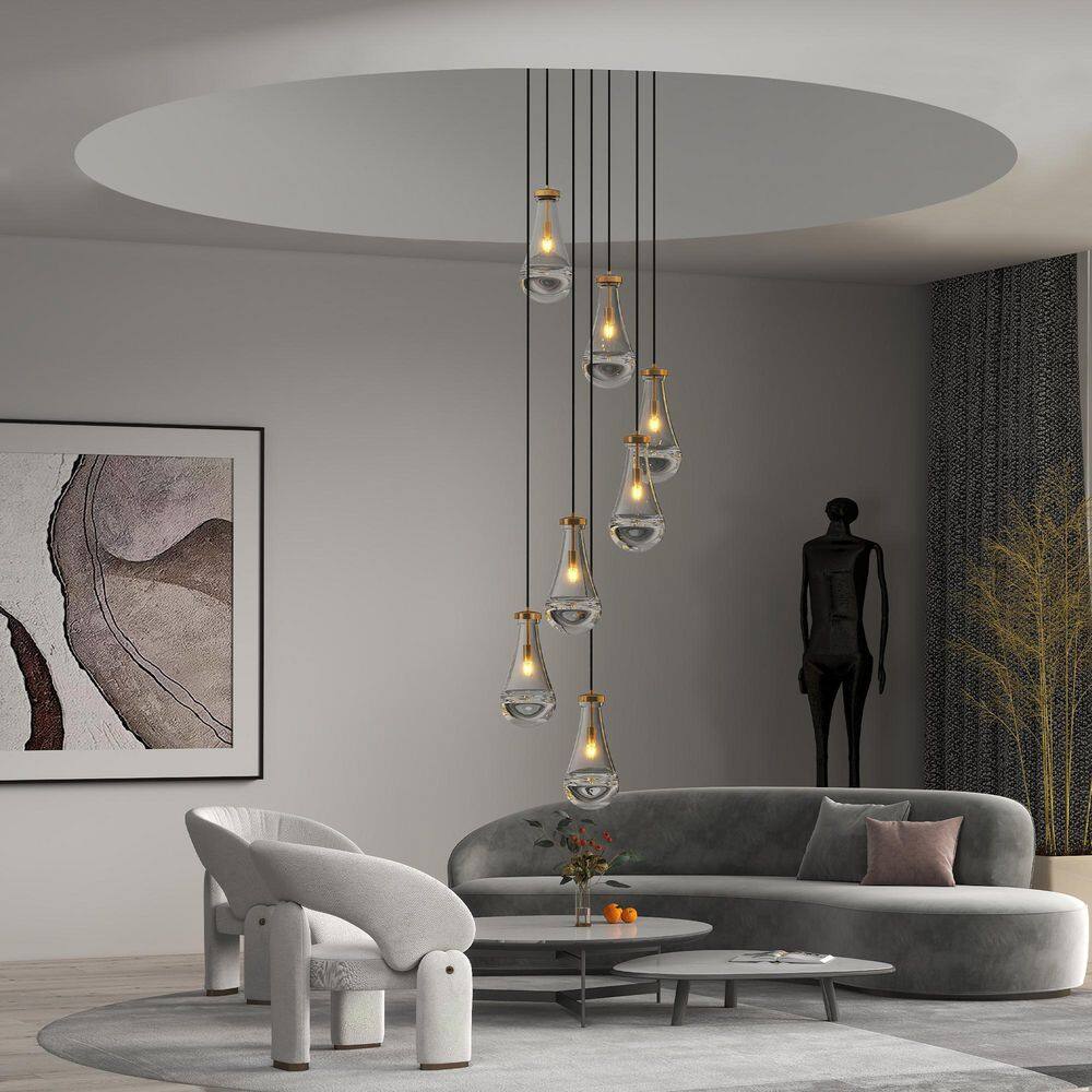chandelier シェルフ Maxax Crystal Modern Chandelier 7-Light Contemporary Hanging