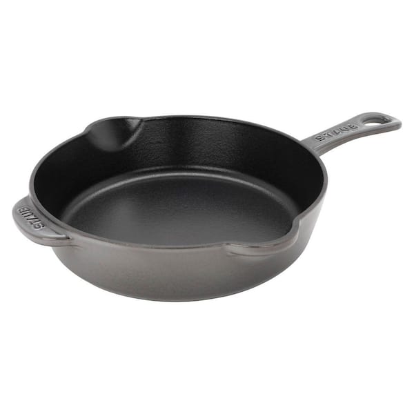 Cast Iron 8.5 in. Traditional Deep Skillet - Graphite Grey