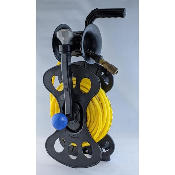 CENTRAL PNEUMATIC 3/8 in. x 25 ft. Premium Retractable Air Hose Reel for  $54.99