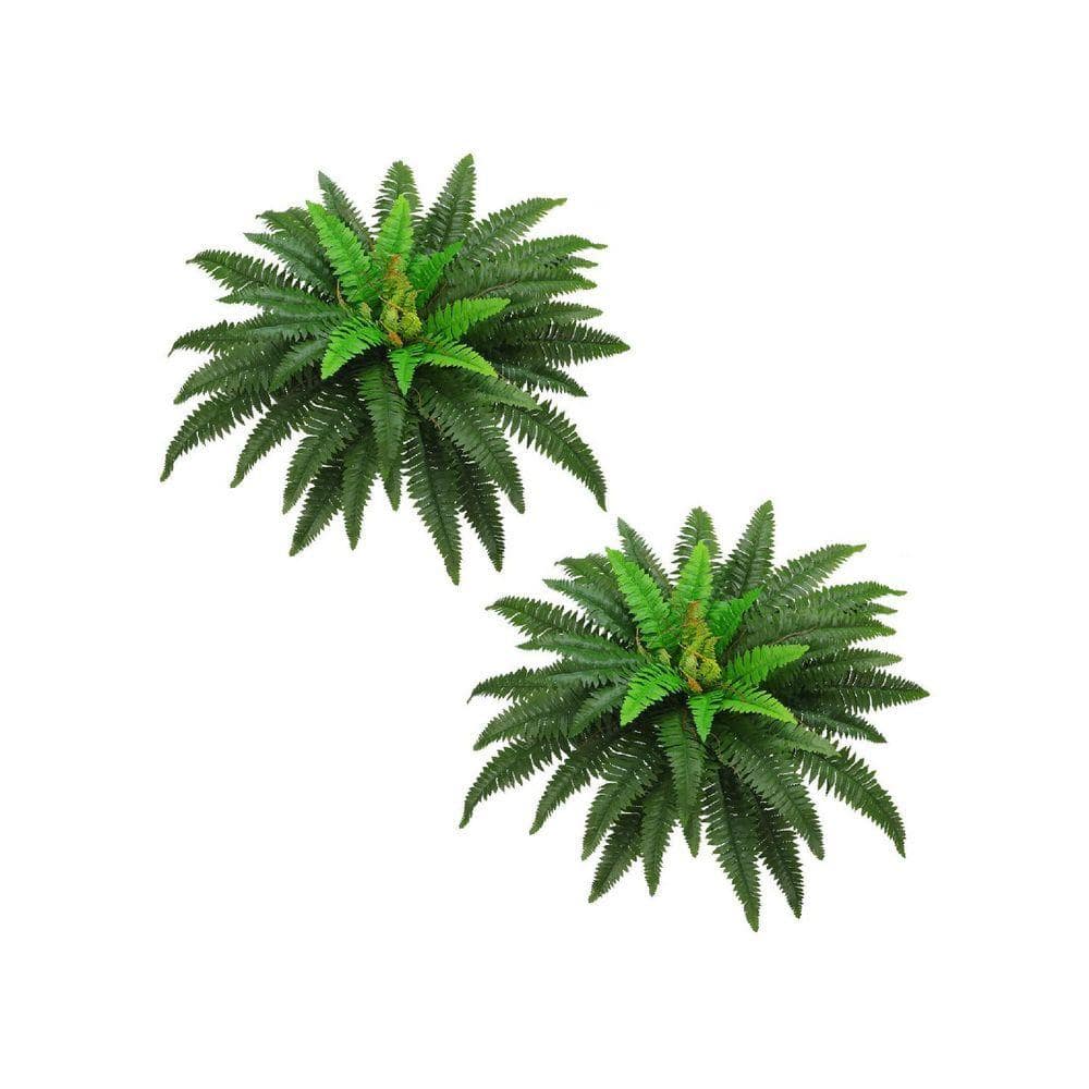 40 in. Green Large Faux Artificial Ferns Bush Plants for Home and