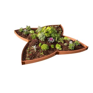 1 in. Profile Tool-Free Classic Sienna 120 in. x 120 in. x 5.5 in. Butterfly Pollinator Garden