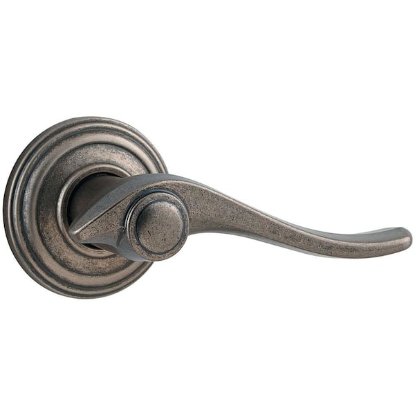 Kwikset Avalon Rustic Pewter Passage Hall/Closet Door Lever