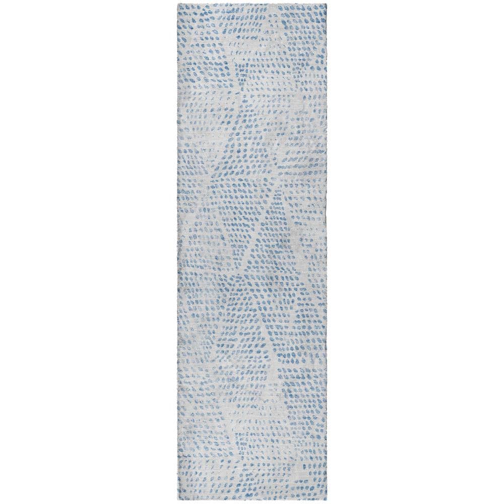 Dream Shag Premium Machine Washable Abstract ADS591 Denim 2 ft. x 7 ft. Runner Rug price history on PriceWatchPro