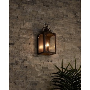 Randhurst 3-Light Copper Oxide Outdoor Wall Lantern Sconce