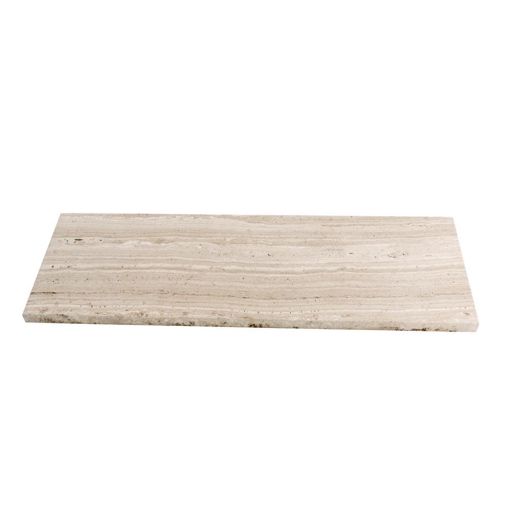 Wooden Beige 4" x 12" Honed Marble Subway Tile