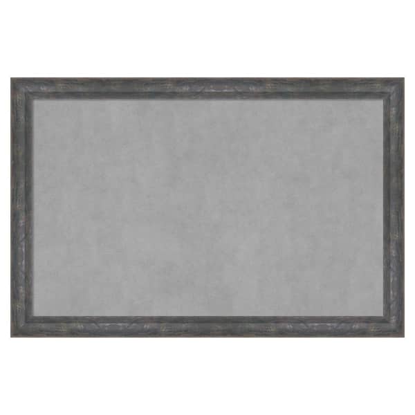 Amanti Art Angled Metallic Rainbow 35 in. x 23 in. Framed Magnetic Board