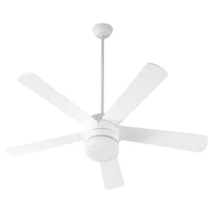 Maxwell 52 in. 5-Blades 2-Light 9-Watt Medium Base Studio White LED Ceiling Fan