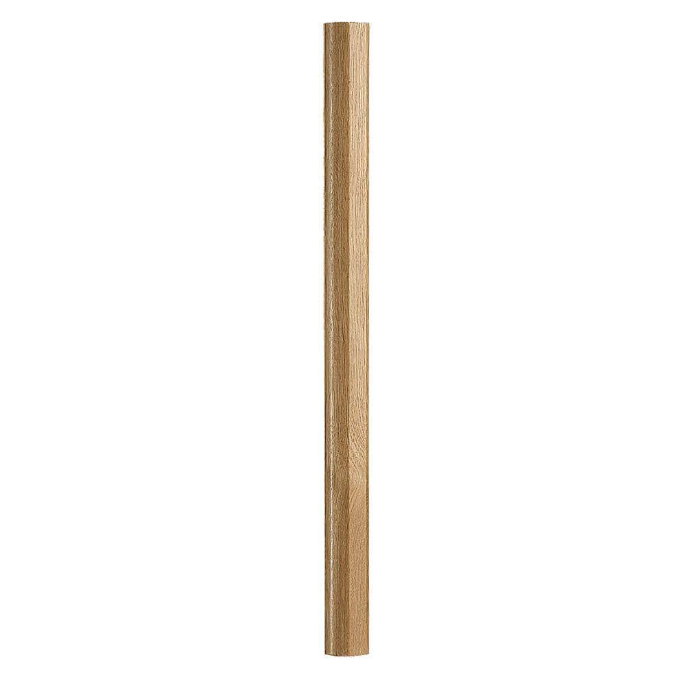 EVERMARK 32-1/4 in. Prefinished Oak Newel Post 4001419 - The Home Depot