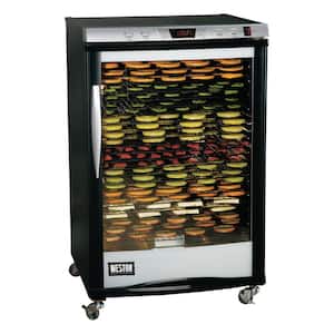 Pro-2400 24-Tray Black Food Dehydrator with Temperature Control