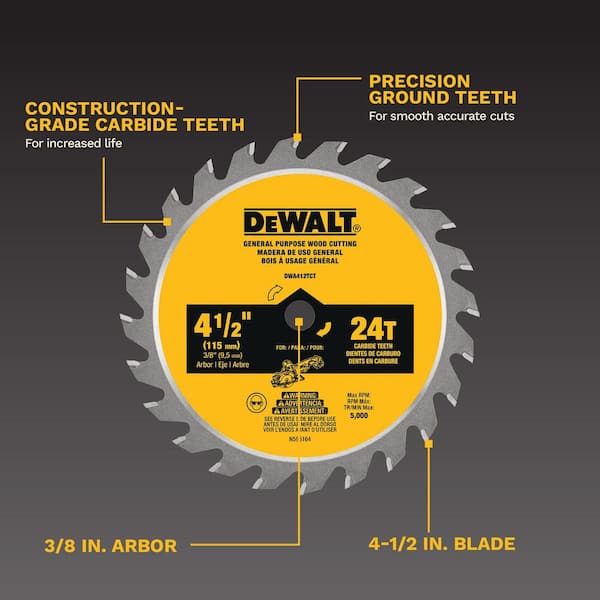 ATOMIC 4-1/2 in. 24-Tooth Circular Saw Blade