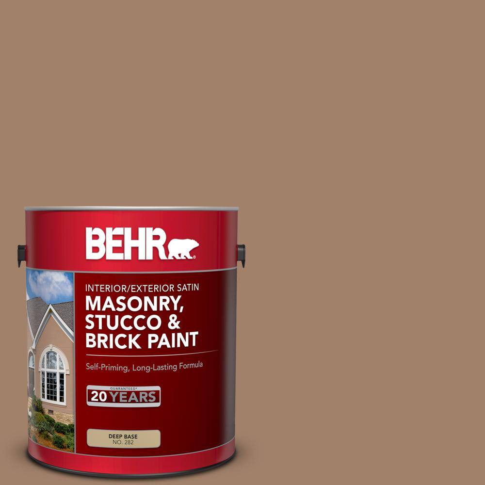 1 gal. #280F-5 New Chestnut Satin Interior/Exterior Masonry, Stucco and Brick Paint price history on PriceWatchPro