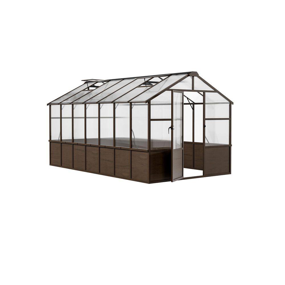 8 ft. W x 14 ft. D Wooden Greenhouse with Lockable Door and Adjustable Vent, Greenhouse with for Outdoor price history on PriceWatchPro