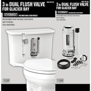 Dual Flush Valve for Glacier Bay 3 in. Toilets