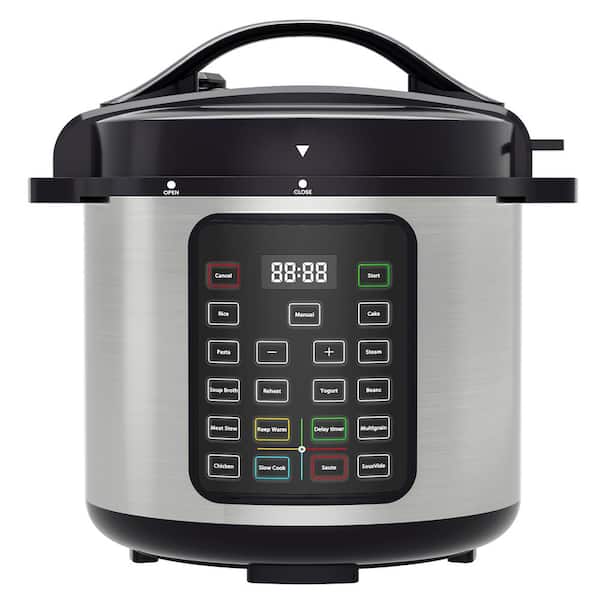JEREMY CASS 32-Cup Rice Cooker in Stainless Steel with Secure Lid-Locking System