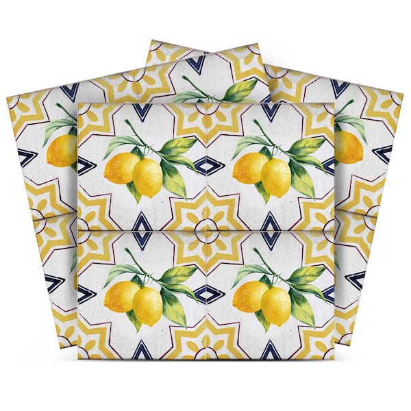 MI ALMA Yellow L06 6 in. x 6 in. Vinyl Peel and Stick Tile (24-Tiles, 6 sq.ft./Pack)