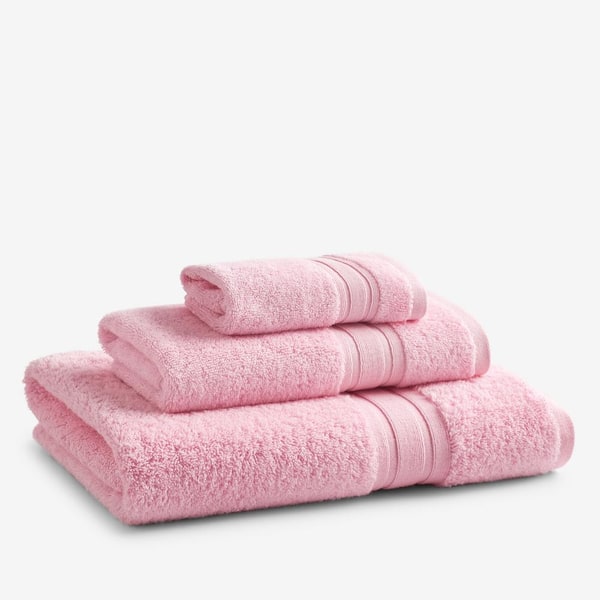 The Company Store Company Cotton Pink Lady Solid Turkish Cotton Wash Cloth (Set of 2)