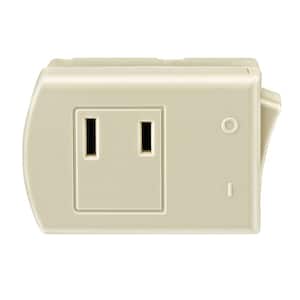 13 Amp Plug-In Switch Tap with On/Off Switch, Ivory