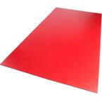 12 in. x 12 in. x 0.118 in. Foam PVC Red Sheet