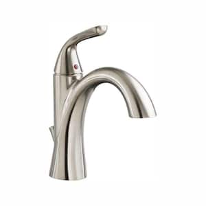 Fluent Single Hole Single-Handle Bathroom Faucet in Brushed Nickel