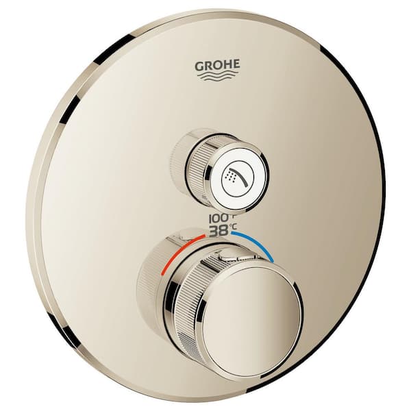 GROHE Grohtherm Smart Control Single Function Thermostatic Trim with Control Module in Polished Nickel (Valve Not Included)
