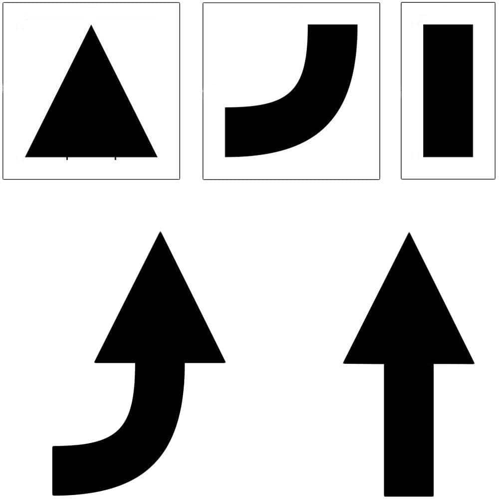 Stencil Ease 3-Piece 42 in. Arrow Kit KCC0021A42 - The Home Depot