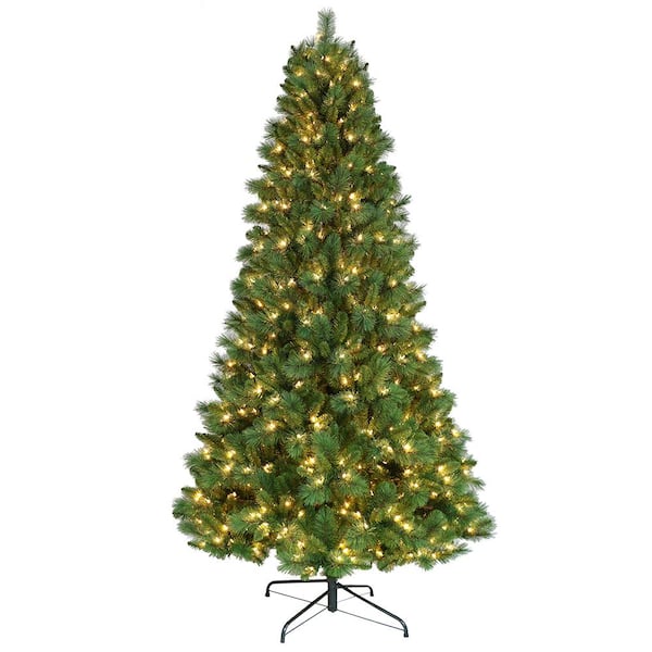 Puleo International 7.5 ft. Pre-Lit Pinehurst Artificial Christmas Tree with 650 UL-Listed Clear Lights