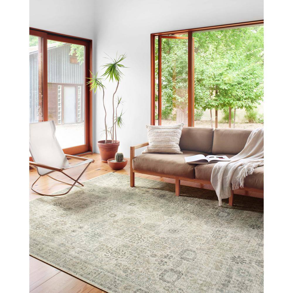 Blue Rectangular Oriental Synthetic Reversible Accent Rug