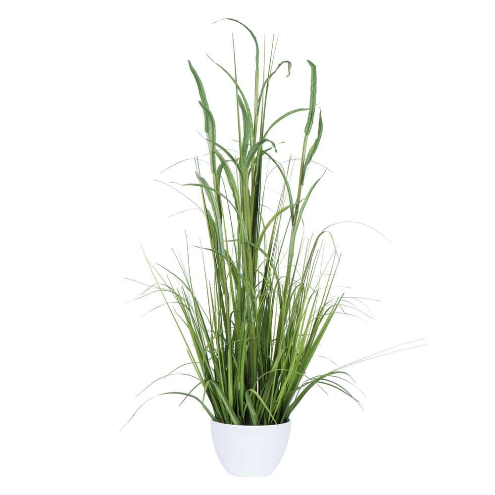 Vickerman 41 In Artificial Green Potted Bamboo And Grass. FV190541 ...