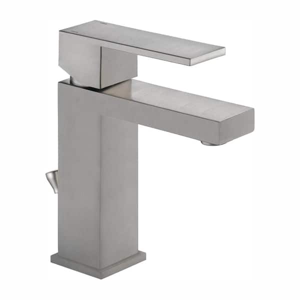 Delta 567LF-SSPP Modern 1-Handle Single Hole Bathroom Faucet w/Drain Stainless 