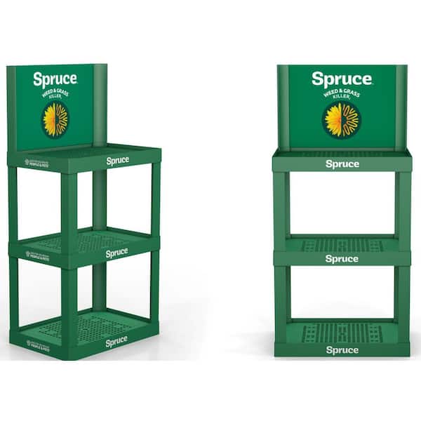 50.66 in. 3 Tier Weed and Grass Killer Green Plastic Display Shelving Hardware (1 CNT)