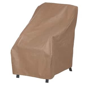 Duck Covers Essential 28 in. W x 35 in. D x 35 in. H Latte High Back Chair Cover
