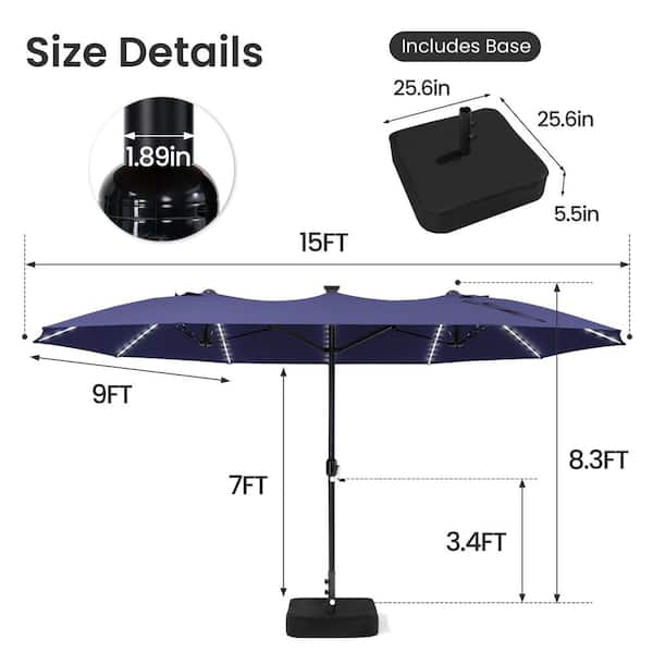 colorful patio umbrellas 10 ft or 11 ft round GRAND PATIO 11 FT 12 FT Cantilever Patio Umbrella with Base, Round Large  Offset Umbrellas for Garden Deck Pool