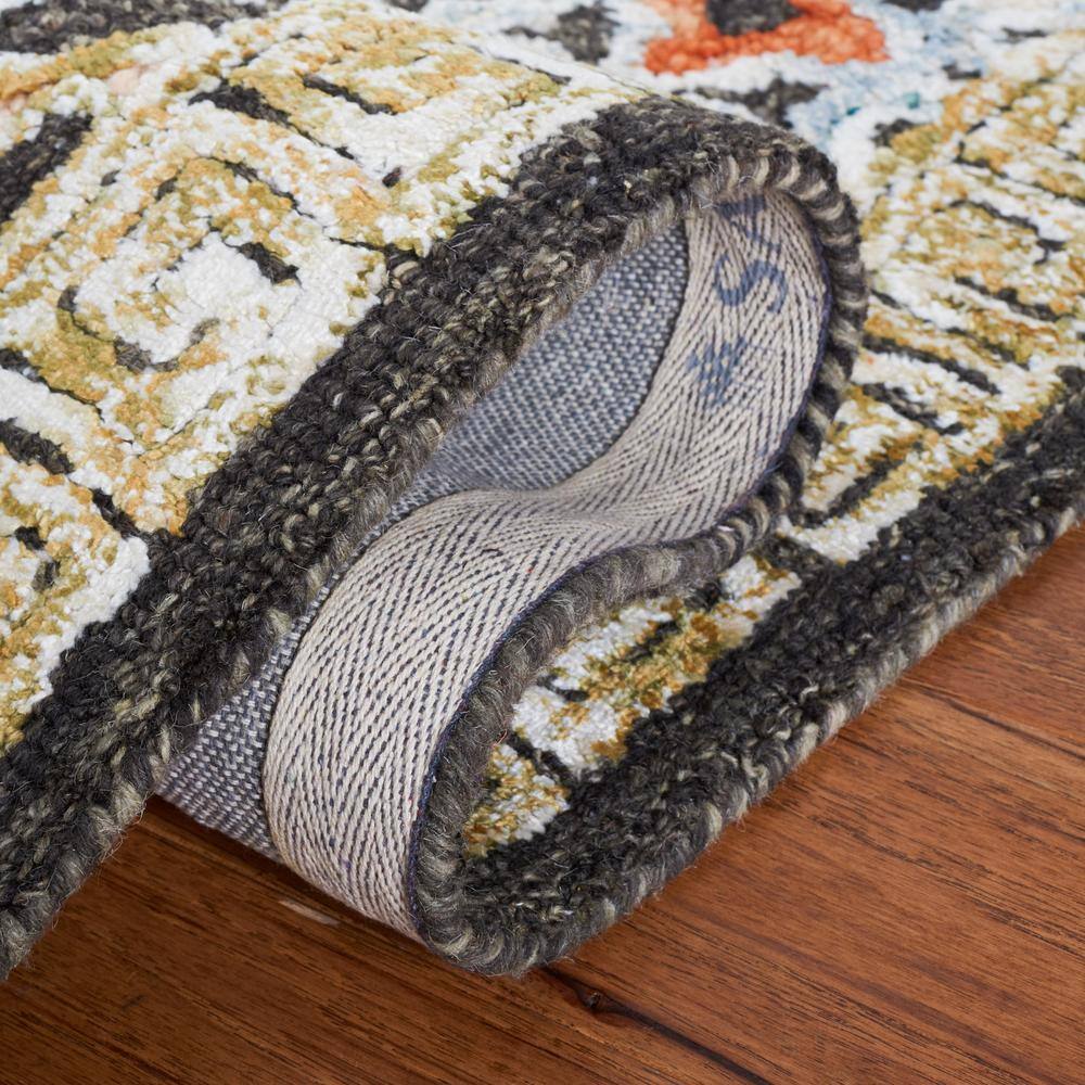 Aspen Blue and Taupe Handmade Wool Area Rug
