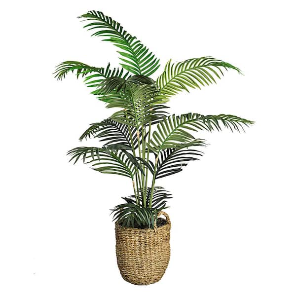 LCG SALES INC Artificial 5-foot Areca Palm Tree in a basket