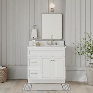 Hamlet 36 in. W x 21.5 in. D x 34.5 in. H . Bath Vanity Cabinet without Top in White