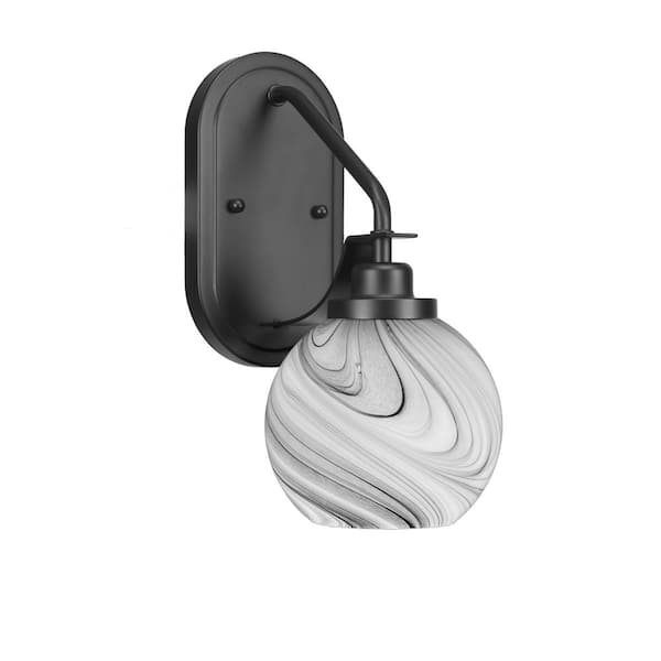 Unbranded Monroe 1-Light Matte Black Wall Sconce