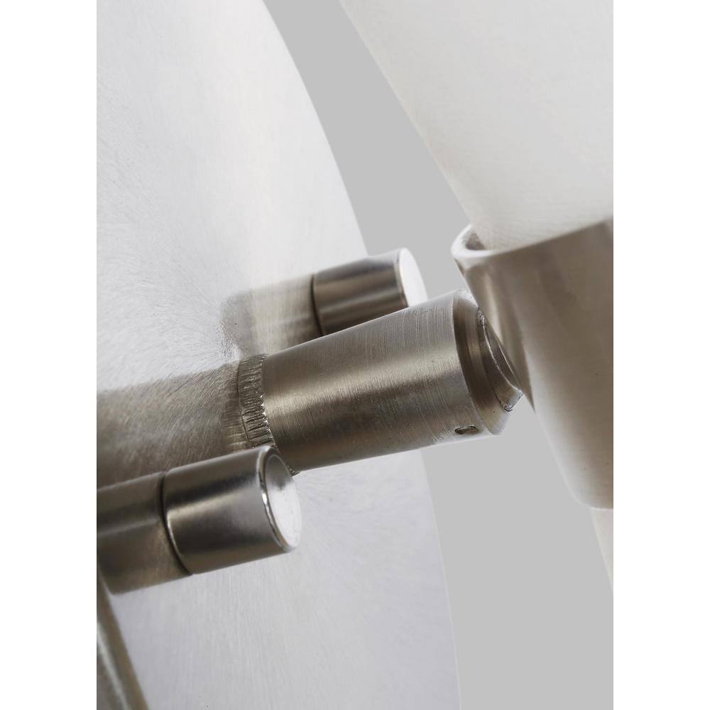 Clark Brushed Nickel and Black One Light Wall Sconce