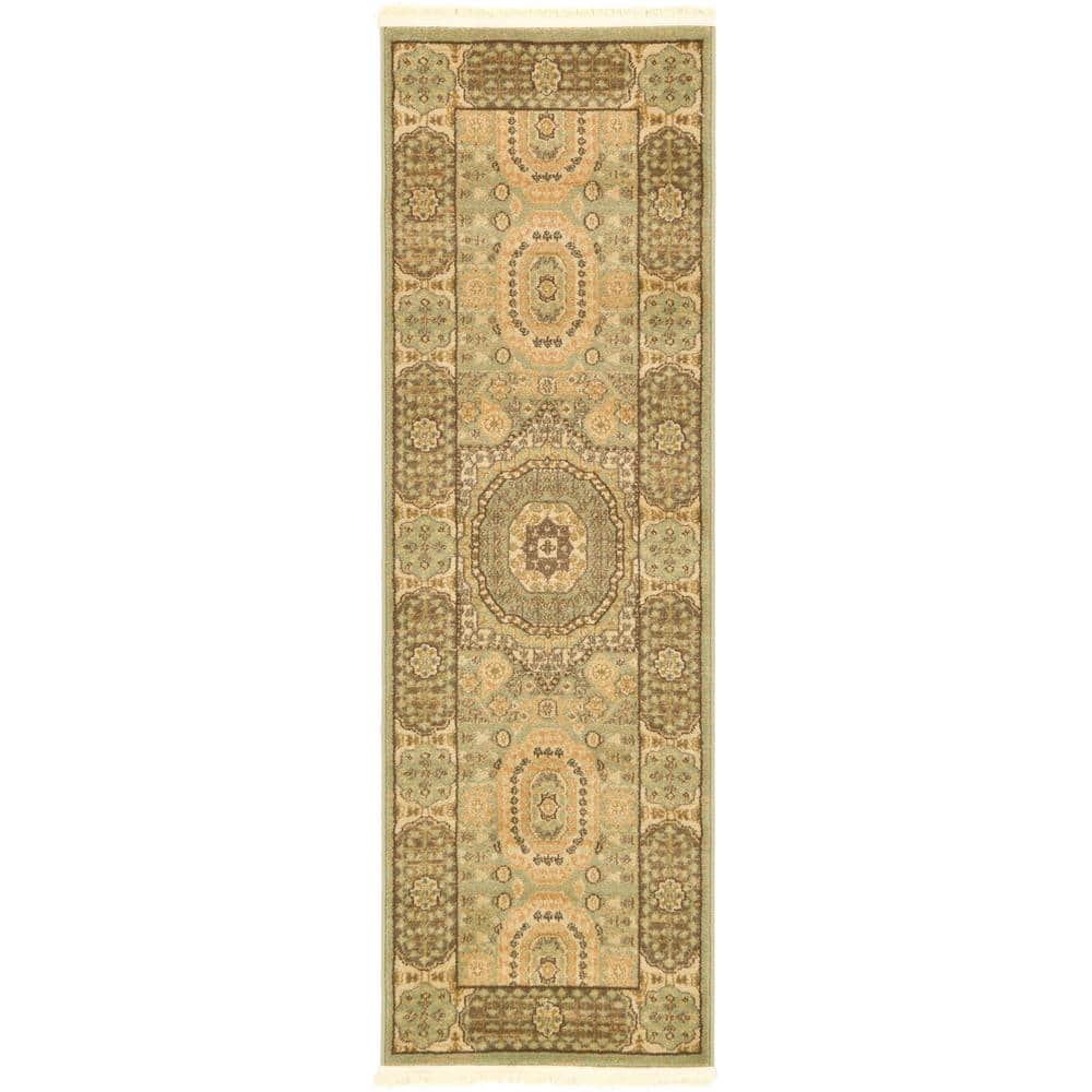 Palace Hamilton Light Green 2' 0 x 6' 0 Runner Rug price history on PriceWatchPro