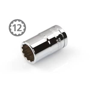 1/2 in. Drive 15 mm 12-Point Shallow Socket