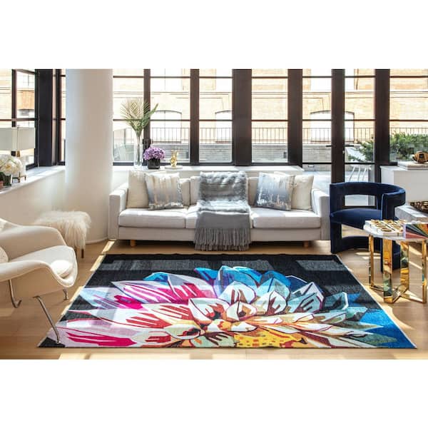 Maisie Eternal Dahlia Area Rug RA32498 The Home Depot
