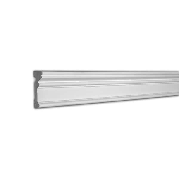American Pro Decor 1-1/8 in. x 3-1/2 in. x 94-1/2 in. Plain Polyurethane Panel Moulding Pro Pack 31-1/2 LF (4-Pack)