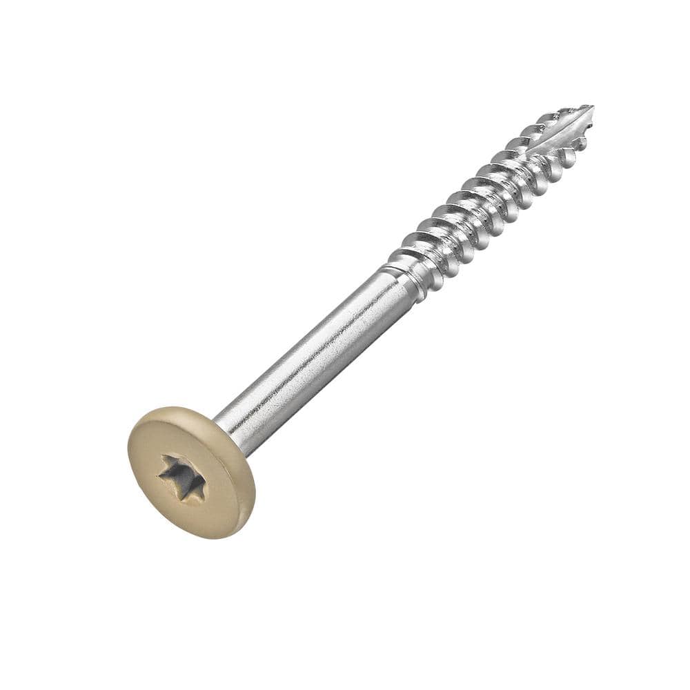 #9 x 1-7/8 in. Stainless Steel Star Drive Pan Head Composite Fascia Screw 