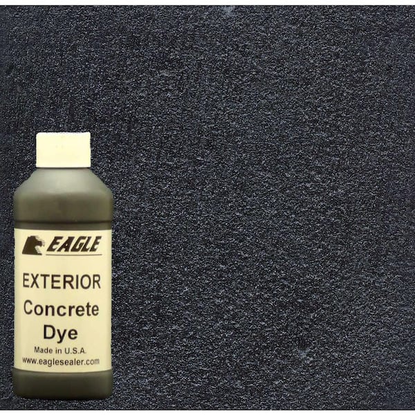 Eagle 1-gal. Midnight Exterior Concrete Dye Stain Makes with Acetone from 8-oz. Concentrate