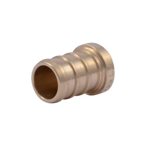 SharkBite 1/2 in. PEX Barb Brass Plug Fitting (5-Pack)