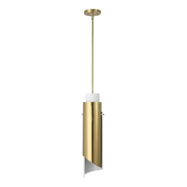 Thesis Enzio 6-inch 1-light Brushed Gold Pendant Light with