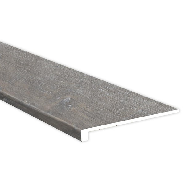 A&A Surfaces Urban Ash 1 1/4 in. T x 12.01 in. W x 47.24 in. L Luxury Vinyl Stair Tread Eased Edge Molding Trim (2-pieces/ case)