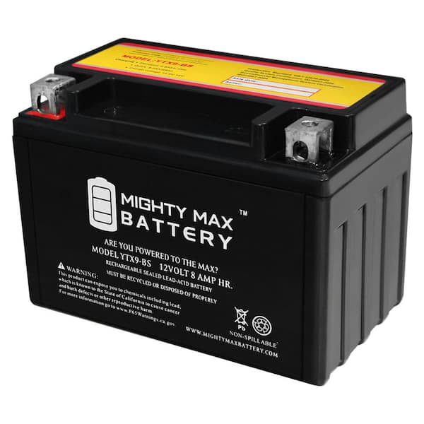 MIGHTY MAX BATTERY YTX9-BS SLA Replacement Battery Compatible with Polaris 70 Outlaw 22-23